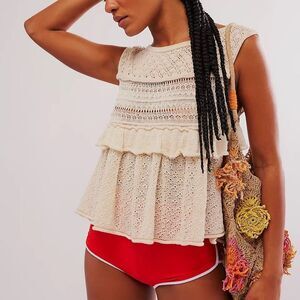 Free People Juliette Ruffle Top 
Medium